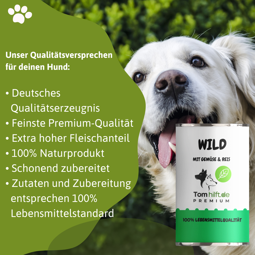 6 x Wild mit Gemüse & Reis