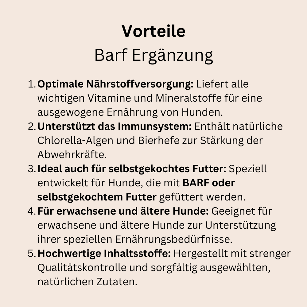 BARF Ergänzung
